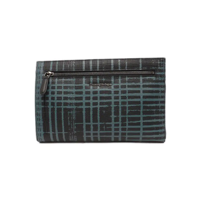Ermenegildo Zegna Black Coated Canvas Printed Crossbody Bag Handbag Silver Hardware Removable shoulder strap-(SKU)-13762939