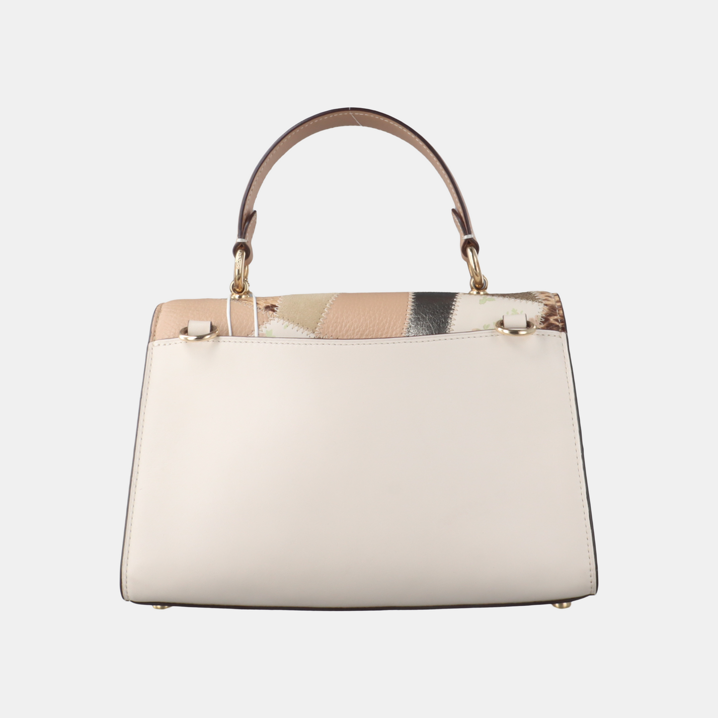 COACH Multicolor Leather Monogrammed Printed Single Shoulder Bag Tote Bag Crossbody Golden hardware Removable shoulder strap-(SKU)-930891053