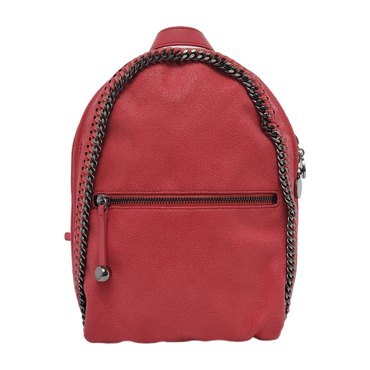 STELLA McCARTNEY Falabella Red Fabric Backpack Black hardware-(SKU)-944717374