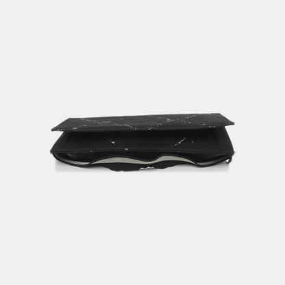 CHANEL Black Nylon Diamond Quilted Wallet Vintage model-(SKU)-937625508