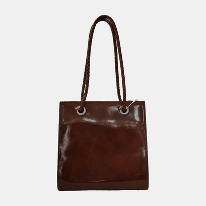 Cartier Tote bag Brown Cowhide Single Shoulder Bag Silver Hardware-(SKU)-942575240
