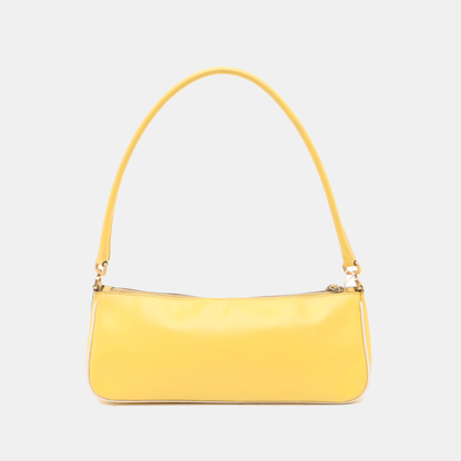 PRADA Tote bag Yellow Leather Shoulder Bag Tote Golden hardware-(SKU)-934886659