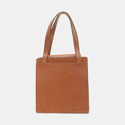 YSL Tote bag Brown Leather Handbag Golden hardware-(SKU)-939231037