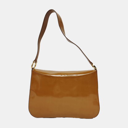 FERRAGAMO Tote bag Brown Cowhide Single Shoulder Bag Tote Golden hardware-(SKU)-942554385