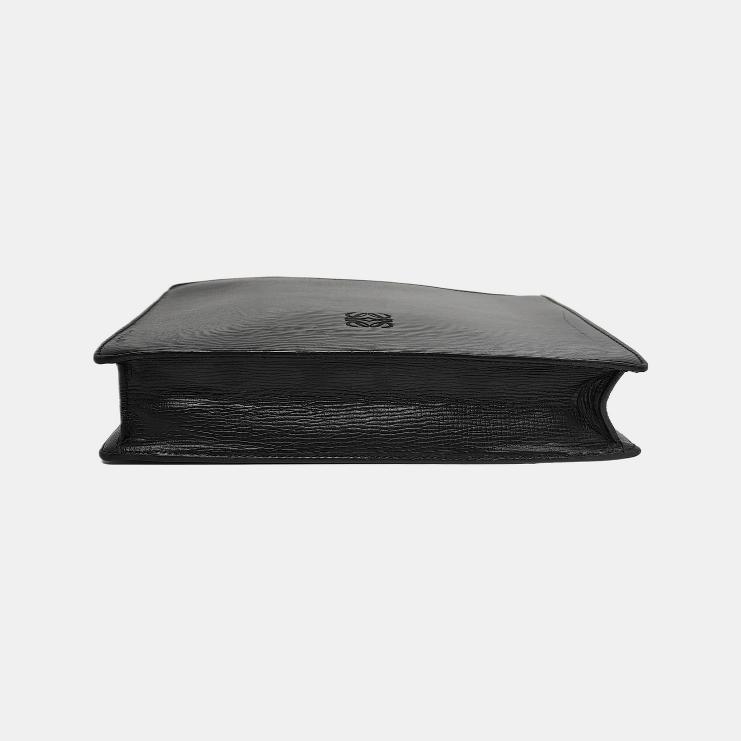 LOEWE Black Cowhide Clutch Golden hardware-(SKU)-943656028