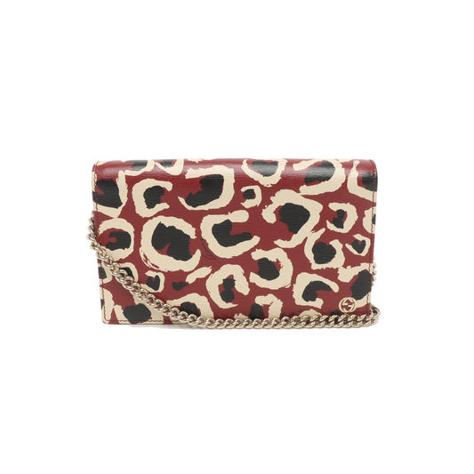 GUCCI Multicolor Cowhide Printed Single Shoulder Bag Crossbody Golden hardware Removable shoulder strap-(SKU)-935230997