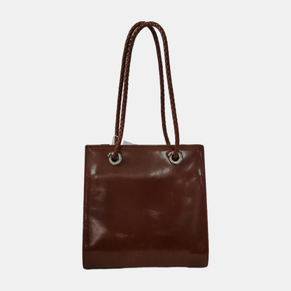 Cartier Tote bag Brown Cowhide Single Shoulder Bag Silver Hardware-(SKU)-942575240