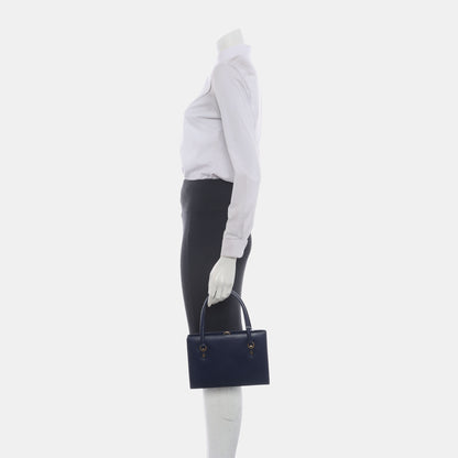 GUCCI Tote bag Blue Leather Tote Bag Golden hardware Vintage model-(SKU)-12936029