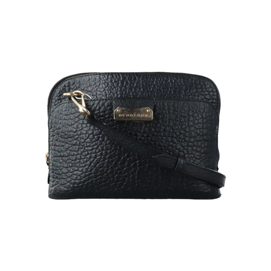 BURBERRY Harrogate Black Cowhide Single Shoulder Bag Crossbody Bag Golden hardware-(SKU)-933835304