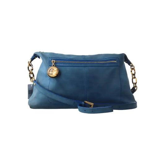FENDI Blue Cowhide Crossbody Bag Golden hardware-(SKU)-13379706