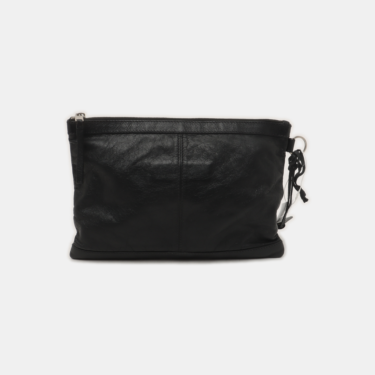 BALENCIAGA Classic City Black Lamb Skin Clutch Silver Hardware-(SKU)-935635471