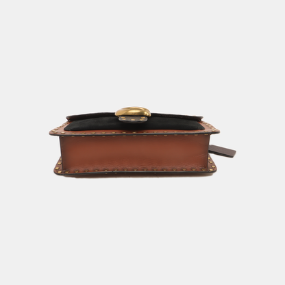 COACH TABBY 26 Black Leather Studs Crossbody Shoulder Bag Tote Shoulder Bag Golden hardware shoulder straps-(SKU)-940019966
