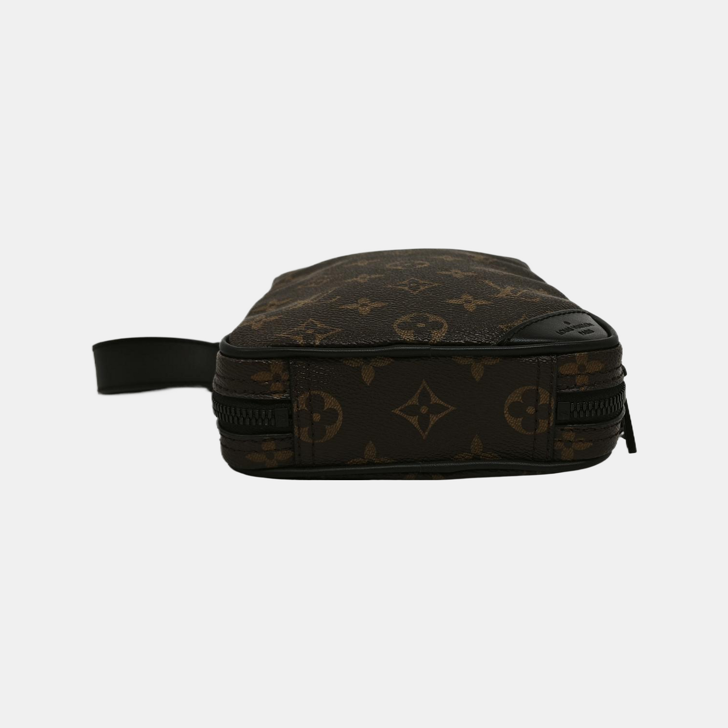 LOUIS VUITTON UTILITY SIDE Brown Coated Canvas Monogram Vernis Camera Bag Fanny Pack Crossbody Bag Shoulder Bag Adjustable Strap Black Hardware 2 Removable Shoulder Straps-(SKU)-945801614