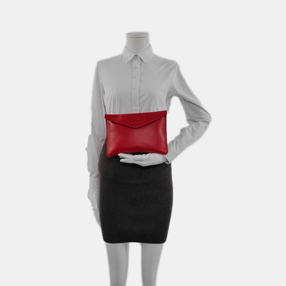 DELVAUX Red Cowhide Handbag-(SKU)-940165558