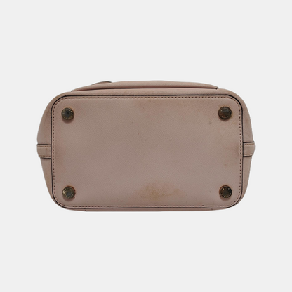 MICHAEL KORS Bucket bag Khaki cowhide embossed single shoulder bag handbag crossbody bag Golden hardware-(SKU)-944251634