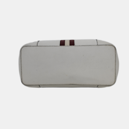 BALLY Tote bag White Cowhide Single Shoulder Bag Tote Silver Hardware shoulder straps-(SKU)-939934719