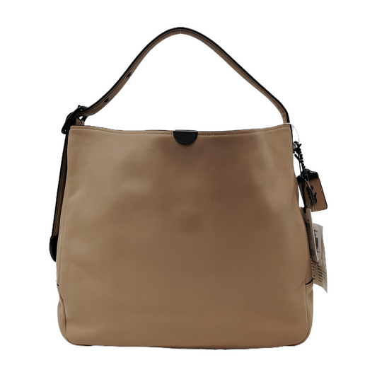 COACH Khaki cowhide single shoulder bag Black hardware-(SKU)-940524452