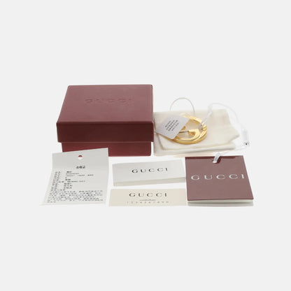 GUCCI 金色合金LOGO胸针-(SKU)-944019735