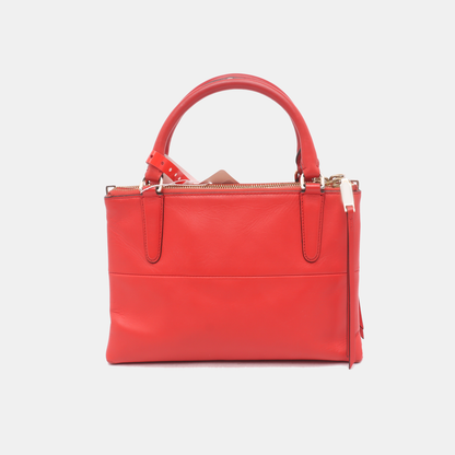 COACH Tote bag Red Leather Crossbody Single Shoulder Bag Handbag Golden hardware Removable shoulder strap-(SKU)-11962000