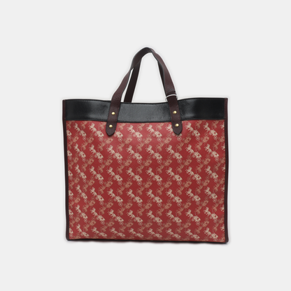 COACH FIELD Red Coated Canvas Carriage Single Shoulder Bag Crossbody Bag Handbag Golden hardware Pouch detachable shoulder strap-(SKU)-14243470