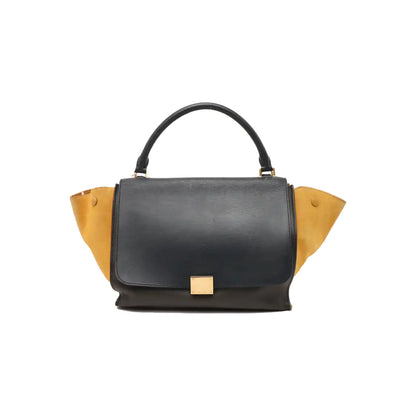 CELINE TRAPEZE Medium size Multicolor Cowhide Hammock Bag Single Shoulder Bag Handbag Golden hardware Removable shoulder strap-(SKU)-938678386