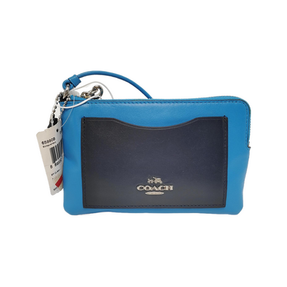 COACH CORNER ZIP POCHETTEBlue Leather Carriage Tote Bag16-(SKU)-942807108