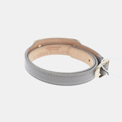 BALENCIAGA Gray Leather Alloy Bracelet Length51cm-(SKU)-943128284