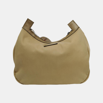 GUCCI Khaki Canvas Single Shoulder Bag, Crossbody Bag Golden hardware-(SKU)-941853667