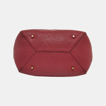 BURBERRY Tote bag Small size Red Calf Leather Crossbody Shoulder Bag Tote Golden hardware Sub-bag-(SKU)-939898736