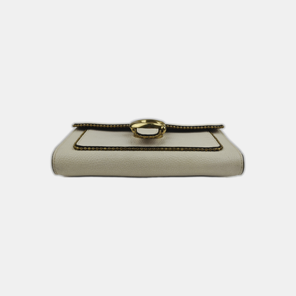 COACH TABBY White Leather Single Shoulder Bag Golden hardware Removable shoulder strap-(SKU)-939762938