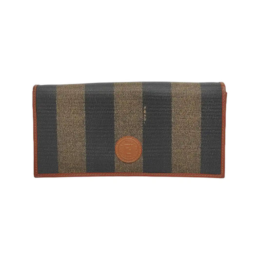 FENDI 拼色涂层帆布双F钱包 Golden hardware-(SKU)-945549641