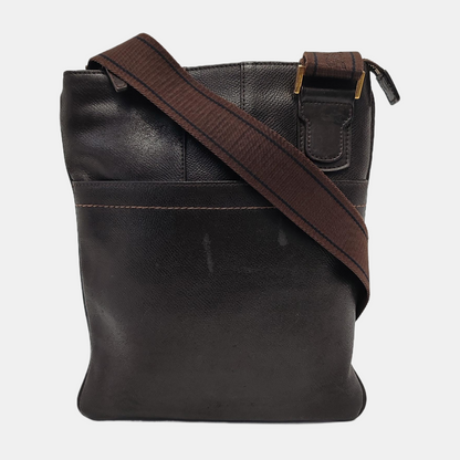 FERRAGAMO Dark Brown Calfskin Single Shoulder Tote Bag Crossbody Bag Golden hardware-(SKU)-943478247