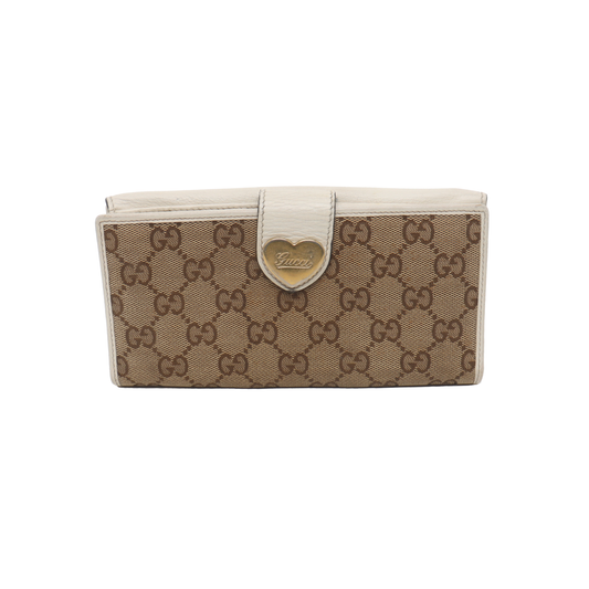 GUCCI Lovely Khaki Canvas Monogrammed Coin Purse Golden hardware-(SKU)-928591685