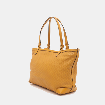 GUCCI Tote bag Yellow Calfskin Monogrammed Quilted Single Shoulder Bag, Handbag Golden hardware Sub-bag-(SKU)-14459801