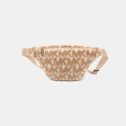 MICHAEL KORS Brown Fabric Monogrammed Fanny Pack Golden hardware-(SKU)-936596997