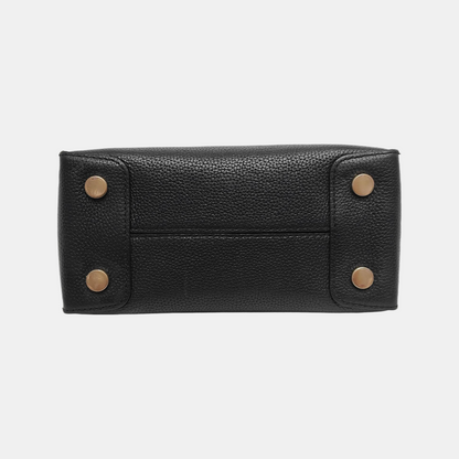 MICHAEL KORS Mercer Medium size Dark Blue Calf Leather Crossbody Shoulder Bag Tote Golden hardware Removable shoulder strap-(SKU)-943526572