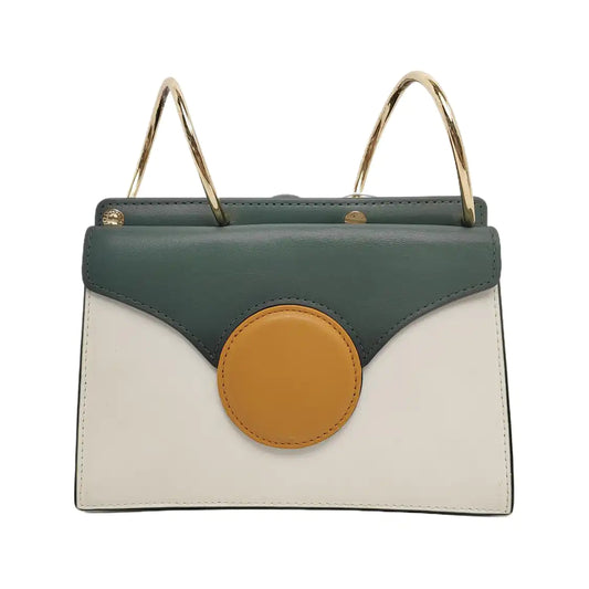 Danse Lente White Leather Single Shoulder Bag Crossbody Bag Golden hardware Removable shoulder strap-(SKU)-941106853