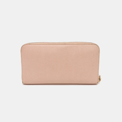 FENDI Pink Cowhide Wallet Golden hardware-(SKU)-931312334