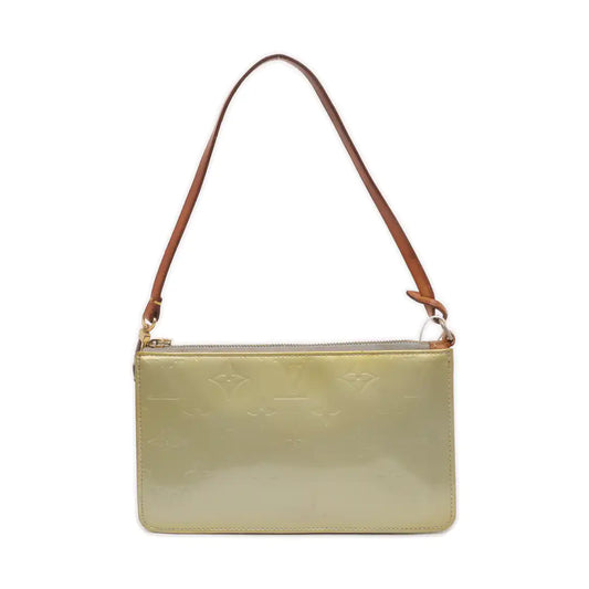 LOUIS VUITTON LEXINGTON Light Green Cowhide Monogrammed Crumpled Shoulder Bag Single Shoulder Bag Golden hardware Removable shoulder strap-(SKU)-939883232