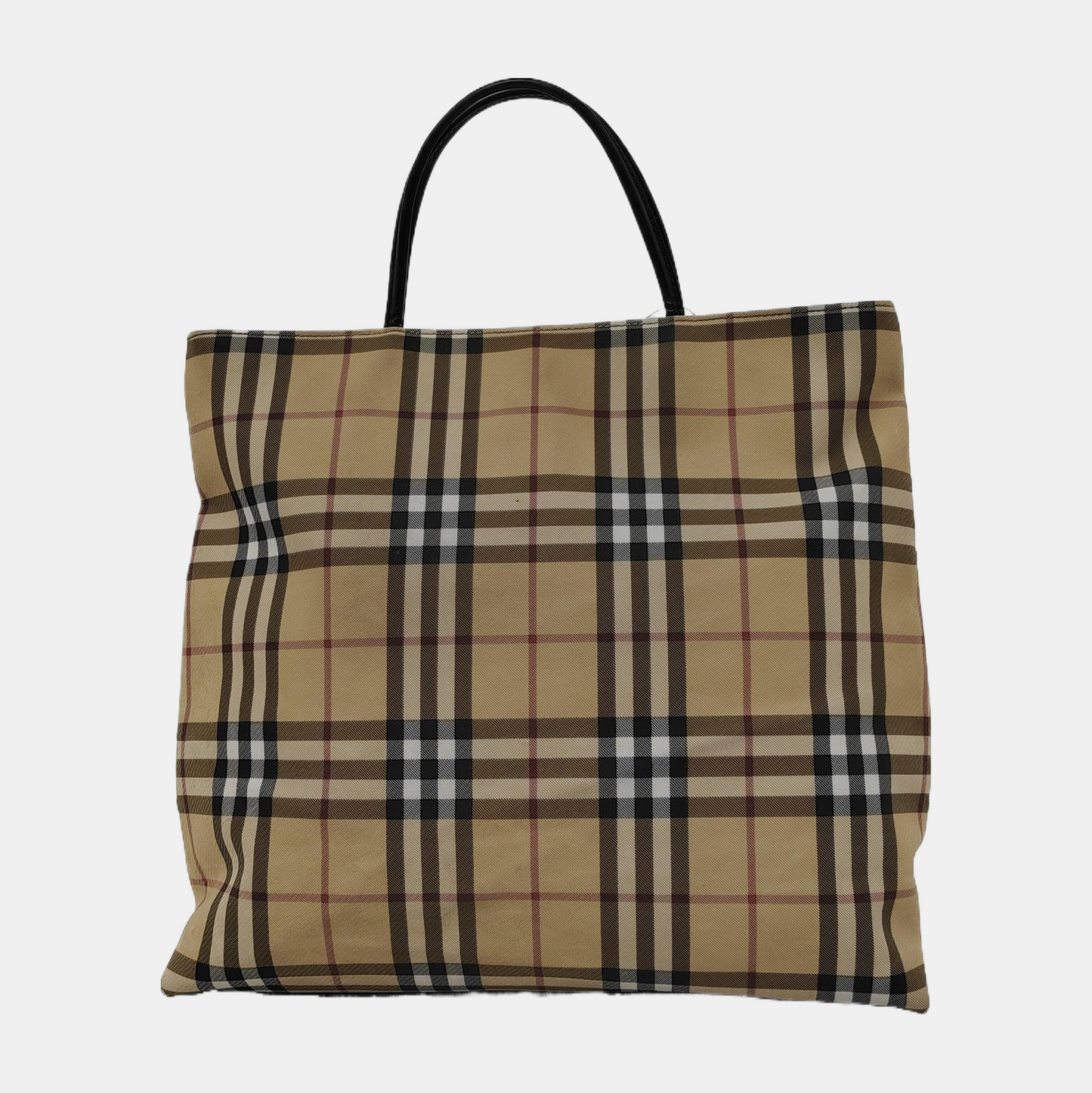 BURBERRY Canterbury Khaki Coated Canvas Handbag Ruthenium color hardware-(SKU)-944791843