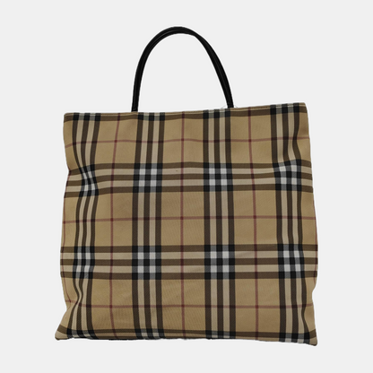 BURBERRY Canterbury Khaki Coated Canvas Handbag Ruthenium color hardware-(SKU)-944791843