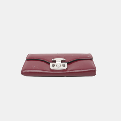 GUCCI Plum Purple Cowhide Tote Bag Silver Hardware Removable shoulder strap-(SKU)-938135471