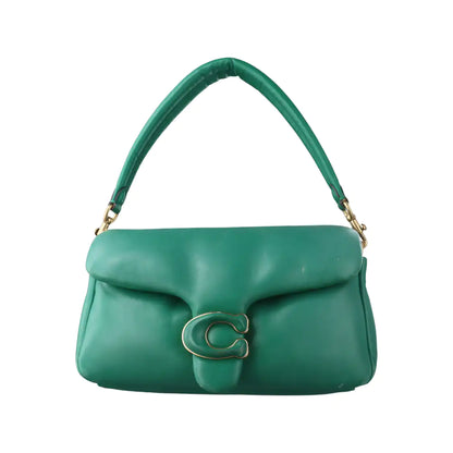 COACH PILLOW TABBY 26 Green Cowhide Crossbody Handbag Single Shoulder Bag Golden hardware shoulder straps-(SKU)-13671839