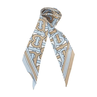 BURBERRY Blue Silk Tie-(SKU)-948182340