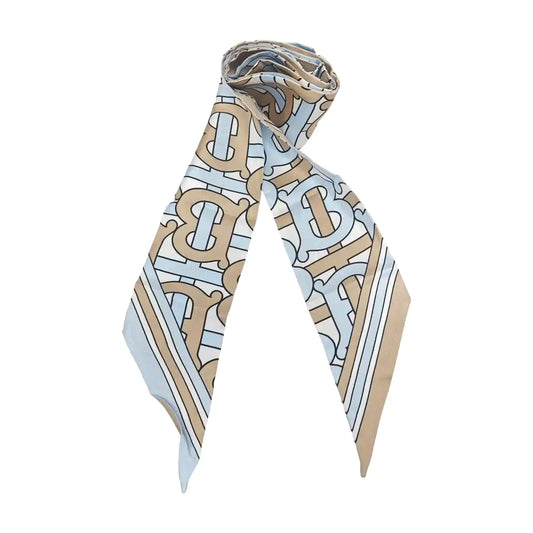 BURBERRY Blue Silk Tie-(SKU)-948182340