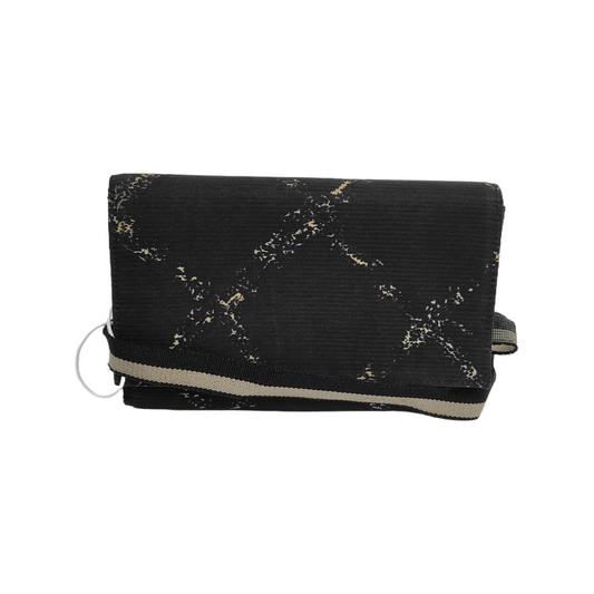 CHANEL Black Canvas Quilted Wallet 6nan-(SKU)-942554426