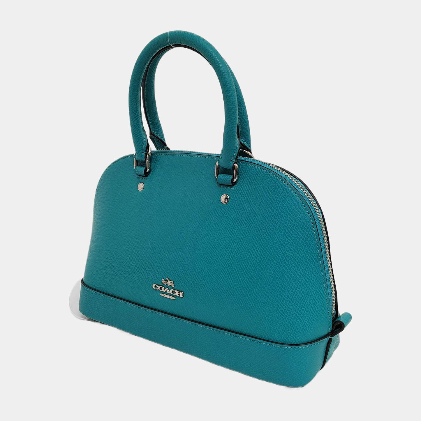 COACH SIERRA Medium size Blue Leather Crossbody Bag, Shoulder Bag, Handbag Silver Hardware Removable shoulder strap-(SKU)-942426603