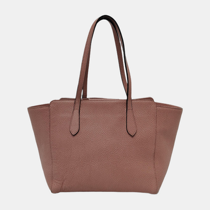 GUCCI Swing Small size Pink Cowhide Single Shoulder Bag Tote Golden hardware-(SKU)-944557844