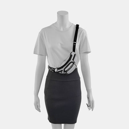 Alexander Wang Attica 浅灰色尼龙腰包腰包/胸包 Black hardware-(SKU)-940440192