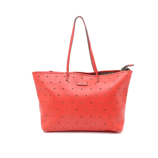 FENDI Tote bag Orange Cowhide Single Shoulder Bag Tote Bag Golden hardware Sub-bag-(SKU)-13019385